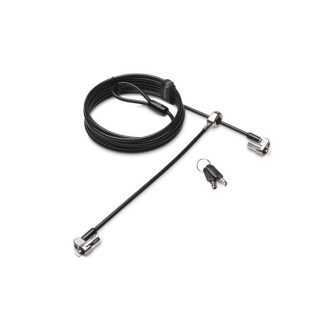   KENSINGTON Biztonsági zár, kulcsos, 2 eszköznek (MicroSaver® 2.0 Keyed Twin Laptop Lock)