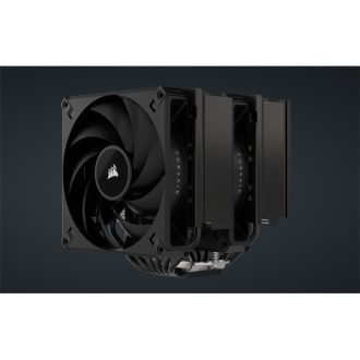   CORSAIR CPU hűtő, A115 Twin Tower, 2 Ventilátoros, LGA1700 támogatással, fekete