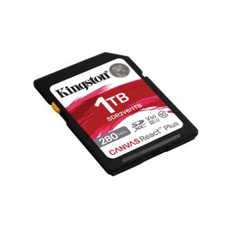   KINGSTON Memóriakártya SDXC 1TB Canvas React Plus UHS-II 280R/150W U3 V60