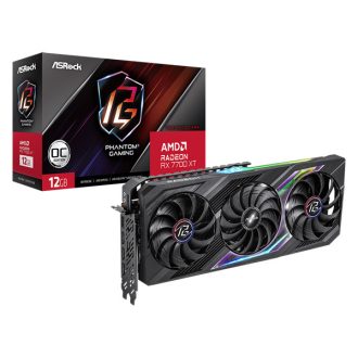   ASROCK Videokártya PCI-Ex16x AMD RX 7700 XT PHANTOM GAMING 12GB DDR6 OC