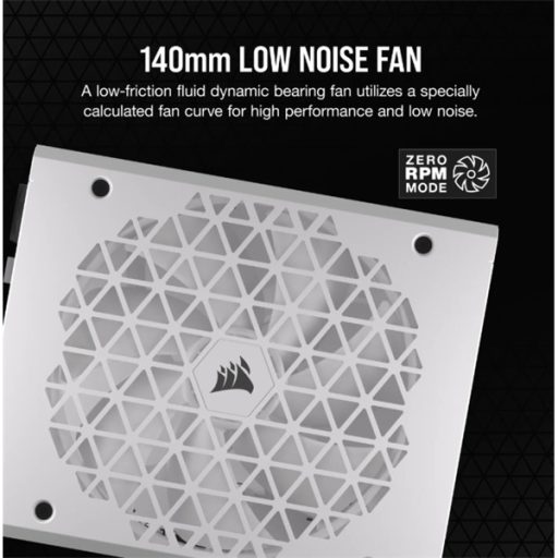 CORSAIR Tápegység Moduláris, RM1000x Shift White, 1000W, 14cm, 80+ Gold