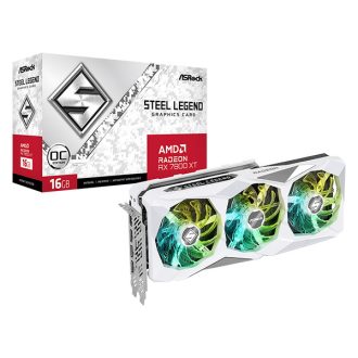   ASROCK Videokártya PCI-Ex16x AMD RX 7800 XT STEEL LEGEND 16GB DDR6 OC