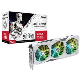   ASROCK Videokártya PCI-Ex16x AMD RX 7600 XT STEEL LEGEND 16GB DDR6 OC