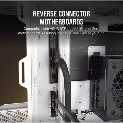 CORSAIR Ház 6500X Dual Chamber, Tápegység nélkül, Edzett Üveg, fekete