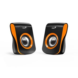   GENIUS 2.0 Hangszóró SP-Q180 3.5mm Jack+ USB 6 Watt Fekete/Narancs