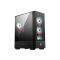 MSI Ház Midi ATX FORGE 112R, 4xARGB ventilátor, Tápegység nélkül, üvegfalú, fekete