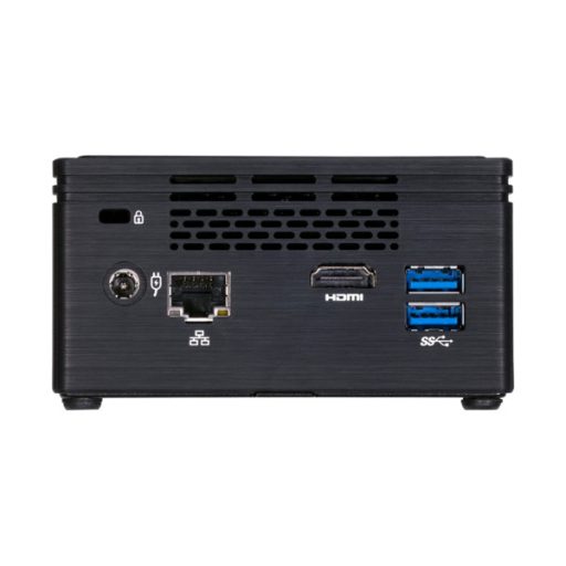 GIGABYTE PC BRIX, Intel Celeron J3455 2.3 GHz, HDMI, DSUB, LAN, WIFI, Bluetooth, 2,5" HDD hely, 4xUSB 3.0