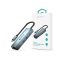DEVIA ST387982 USB TYPE-C - USB 3.1 + RJ45 + 3XUSB 3.0 ELOSZTÓ/ADAPTER - LEOPARD SERIES 5 V3 HUB - SZÜRKE