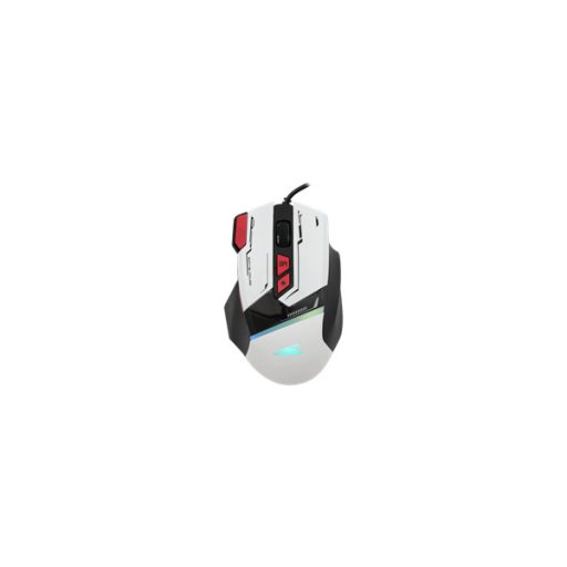 BARACUDA W029909 MANTA-W, BGM-042W gamer egér,8D, fehér, 12800 dpi