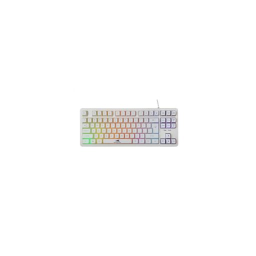 BARACUDA BGK-001114W fehér gamer billentyűzet, angol
