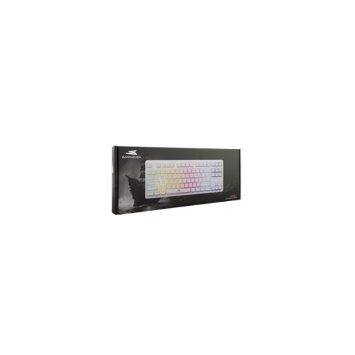 BARACUDA BGK-001114W fehér gamer billentyűzet, angol