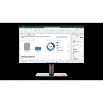   LENOVO Monitor - ThinkVision P27q-30; 27" QHD 2560x1440 IPS, 16:9, 1000:1, 350cd/m2, 4ms, VESA, HDMI, DP, DP-out