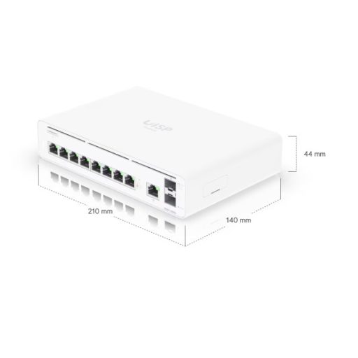 UBiQUiTi UISP Console Switch 9x1000Mbps + 2x10Gbps SFP+, Menedzselhető, Asztali, Rackes - UISP-CONSOLE