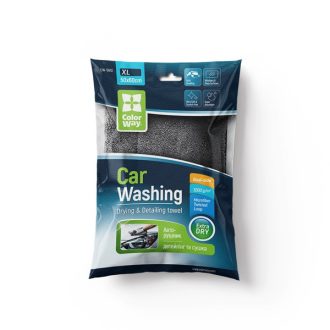   COLORWAY Autós törlőkendő, CW-5612 Microfiber car universal Extra Dry 1200gsm - gray