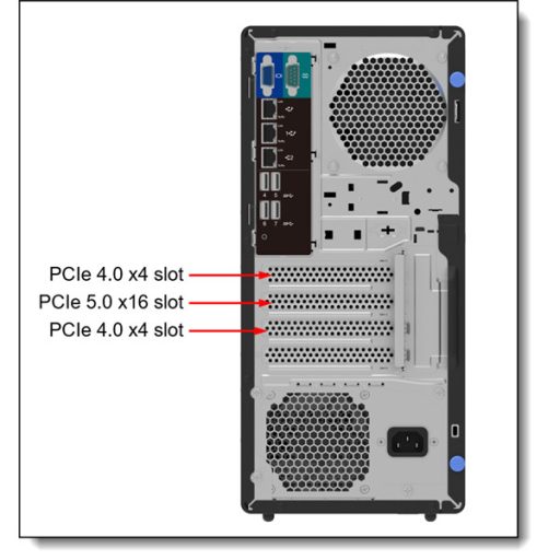LENOVO torony szerver - ST50 V3 (3.5"), 4C E-2414 2.6Ghz, 1x16GB, 2x 960GB RI SSD, SW RAID, XCC2: Std, 500W.