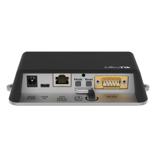 MIKROTIK Wireless Router 2,4GHz, 1x100Mbps, 2xMiniSIM, LTE 3G modem, GPS, kültéri - RB912R-2ND-LTM&EC200A-EU
