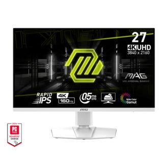   MSI Monitor GAMING MAG 274URFW 27" Rapid IPS UHD 3840x2160, 16:9, 1000:1, 160Hz, 0,5ms, 2x HDMI, DP, USB-C, White