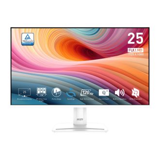   MSI Monitor Business PRO MP251W E2 24,5" FHD, 1920x1080, IPS, 120Hz, 1500:1 CR, 300cd/m2, 1ms, HDMI, DP, VGA, White