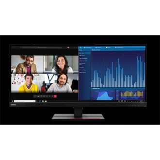   LENOVO Monitor - ThinkVision P34w-20, ívelt, 34,14" WQHD 3440x1440 IPS, 21:9, 1000:1, 300cd/m2, 4ms, USB, USB-C, HDMI,DP