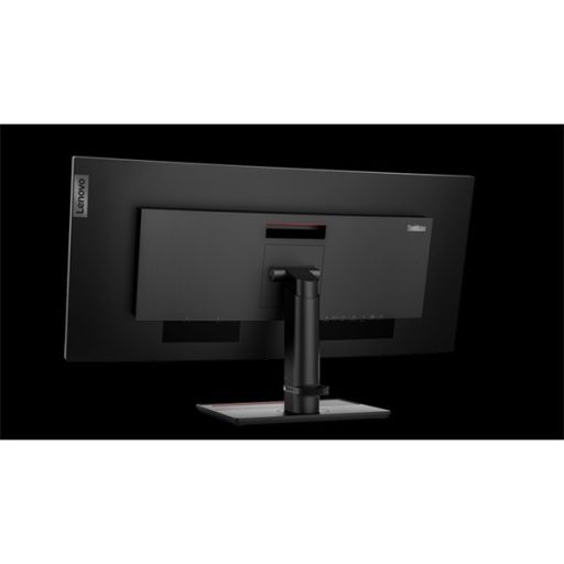 LENOVO Monitor - ThinkVision P34w-20, ívelt, 34,14" WQHD 3440x1440 IPS, 21:9, 1000:1, 300cd/m2, 4ms, USB, USB-C, HDMI,DP