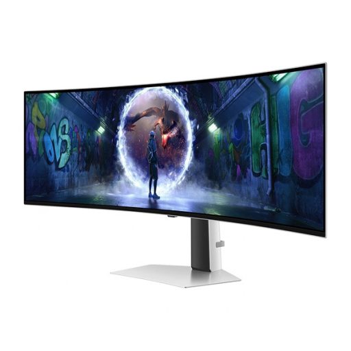 SAMSUNG Ívelt Gaming 240Hz OLED monitor 49" G93SD, 5120x1440, 32:9, 250cd/m2, 0.03ms, HDMI/MicroHDMI/DP