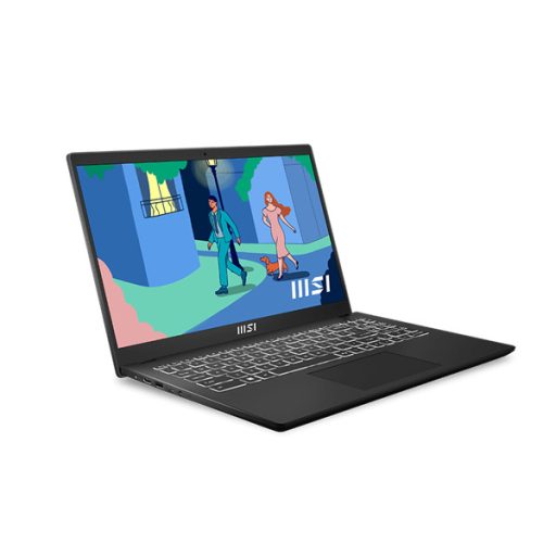 MSI Business NB Modern 15 B7M-454, 15.6" FHD, Ryzen 5 7430U, 16GB, 512GB M.2, INT, Win11H, Fekete