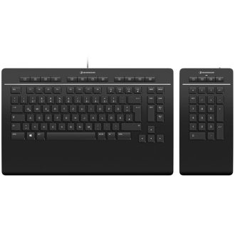   3DCONNEXION Billentyűzet - Keyboard Pro + Numpad Vezetékes, Fekete, DE