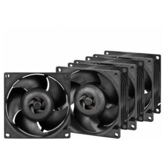   ARCTIC COOLING Szerverhűtő Ventilátor S8038-7K Fekete, 8cm (4-PACK)