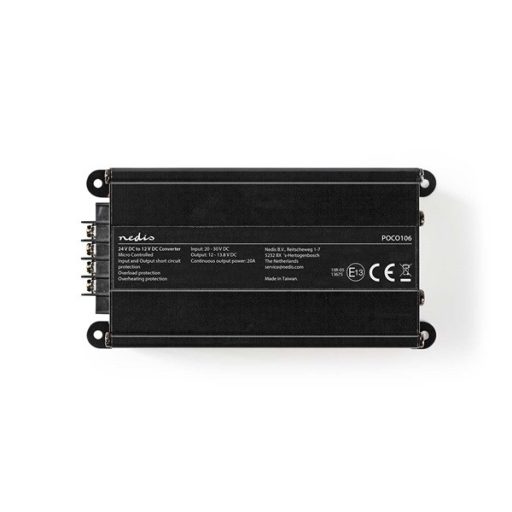 Nedis POCO106 feszültségátalakító, DC-DC konverter, 24V - 12V, 240W