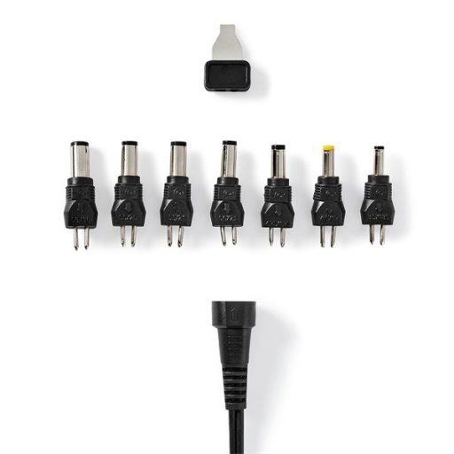 Nedis ACPA105 univerzális AC-DC tápegység, 5V-24V, 36W, 7 cserélhető táp dugó