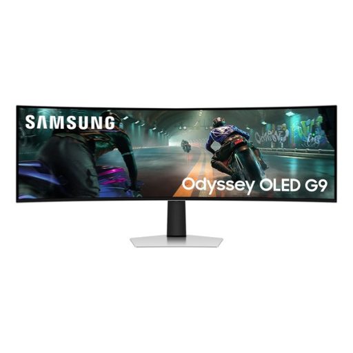 SAMSUNG Ívelt Gaming 144Hz OLED monitor 49" G91SD, 5120x1440, 32:9, 250cd/m2, 0.03ms, HDMI/Micro HDMI/DP