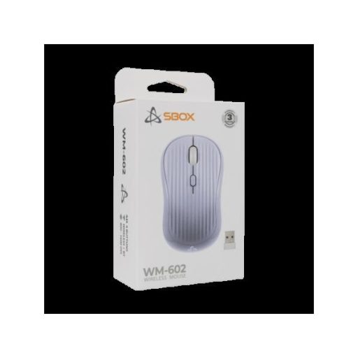 SBOX WM-602U Vezeték nélküli egér, lila, 800-1600pi, 4D, BT/2,4GHz
