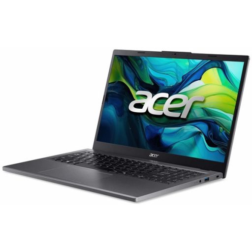 ACER Aspire A15-61M-R18B, 15.6" FHD, AMD Ryzen 5 8640HS, 16GB, 512GB SSD, UMA, DOS, acélszürke