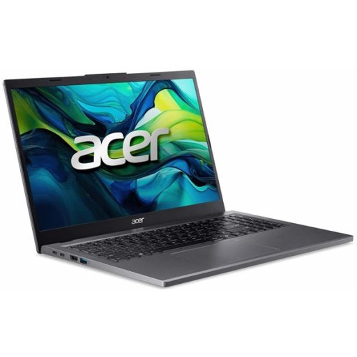 ACER Aspire A15-61M-R5S9, 15.6" FHD, AMD Ryzen 7 8840HS, 16GB, 1TB SSD, UMA, DOS, acélszürke