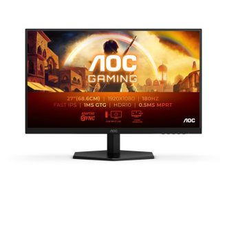   AOC Gaming 180Hz IPS monitor 27" 27G42E, 1920x1080, 16:9, 300cd/m2, 1ms, HDMI/DisplayPort