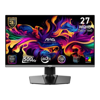   MSI Monitor GAMING MAG 272QP QD-OLED X50 26,5" WQHD 2560x1440, 500Hz, 150000:1 CR, 250cd/m2, 0,03ms, 2x HDMI, DP, USB-C