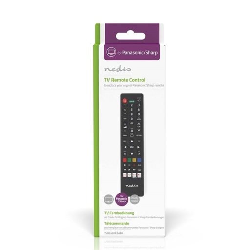 Nedis csere távirányító ,Panasonic , Sharp ,Előre programozott, Amazon Prime , Disney+ , Netflix , Rakuten TV , YouTube