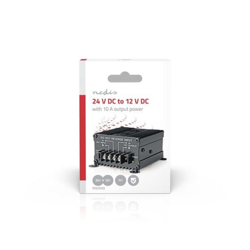 Nedis POCO103 feszültségátalakító, DC-DC konverter, 24V - 12V, 120W