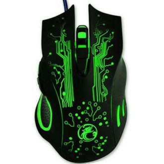   IMICE Vezetékes egér optikai, gaming X9, 3200dpi, USB, Fekete