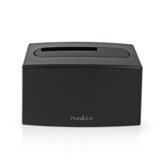   Nedis HDDUSB3210BK HDD / SSD dokkoló, USB 3.2 Gen1, USB Type-A, 2 fiókos,  2,5 / 3,5", USB 3.2 Gen1
