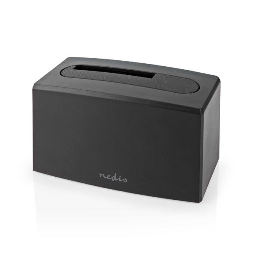 Nedis HDDUSB3210BK HDD / SSD dokkoló, USB 3.2 Gen1, USB Type-A, 2 fiókos,  2,5 / 3,5", USB 3.2 Gen1