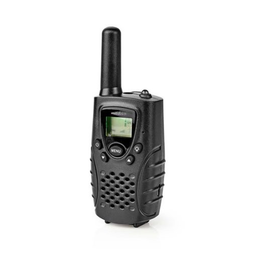 Nedis WLTK0800BK Walkie-Talkie készlet, 2 kézibeszélő 8 km-ig, csat: 8 PTT / VOX akár 2,5 óra, fejhallgató kimenet