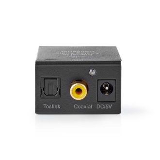   Nedis ACON2510BK digital - analóg konverter, digitális koax RCA bemenet - 2x RCA kimenet