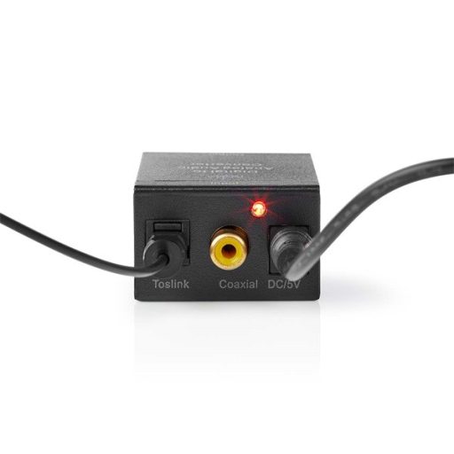 Nedis ACON2510BK digital - analóg konverter, digitális koax RCA bemenet - 2x RCA kimenet