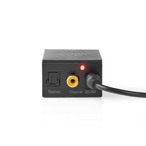 Nedis ACON2510BK digital - analóg konverter, digitális koax RCA bemenet - 2x RCA kimenet