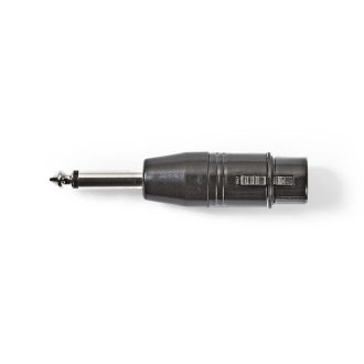 Nedis COTP15940BK 6,35 Jack dugó - 3P XLR aljzat adapter