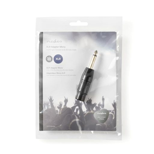 Nedis COTP15940BK 6,35 Jack dugó - 3P XLR aljzat adapter
