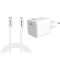 SANDBERG Hálózati töltő, USB-C AC Charger 20W + Lightning 1m