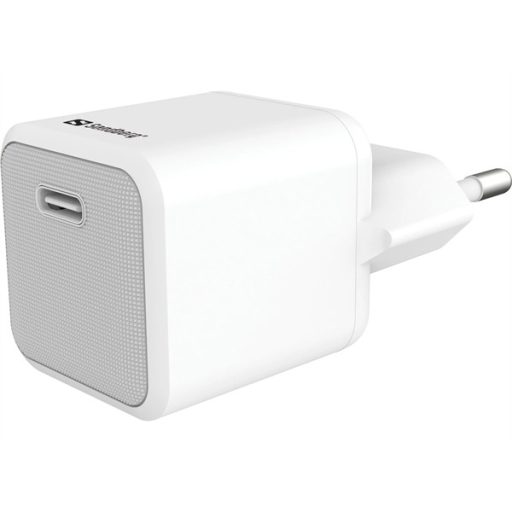 SANDBERG Hálózati töltő, USB-C AC Charger 20W + Lightning 1m