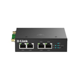   D-LINK 4G M2M Modem 4x100Mbps(2xPOE) Fémházas, DWM-314-TP/E
